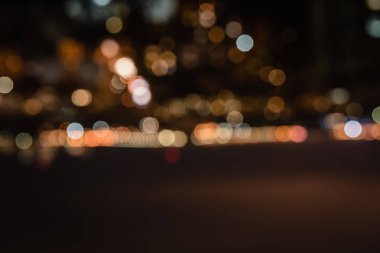 gece arka plan bulanık bokeh ışıklar ile