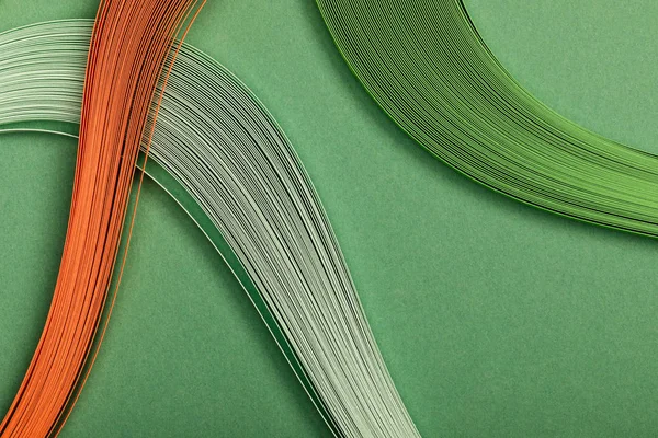 Close Colorful Abstract Lines Green Background — Stock Photo, Image