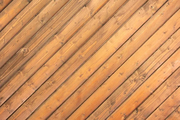 Vista de cerca del fondo de madera vacío marrón con tablones - foto de stock