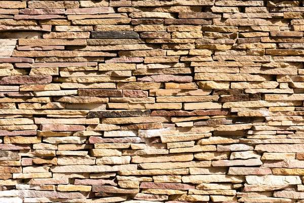 Fundo de parede de tijolo marrom, vista de quadro completo — Fotografia de Stock