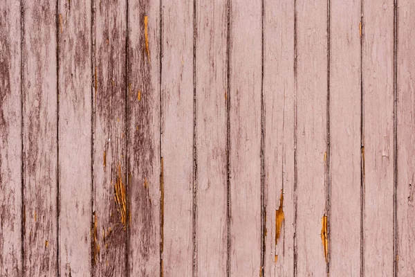 Vieux fond de clôture en bois brun rayé — Photo de stock