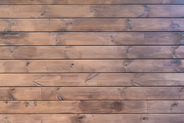 Vista de cerca del fondo de madera dura marrón con tablones horizontales - foto de stock