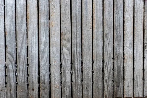 Fondo de valla de madera gris antiguo - foto de stock