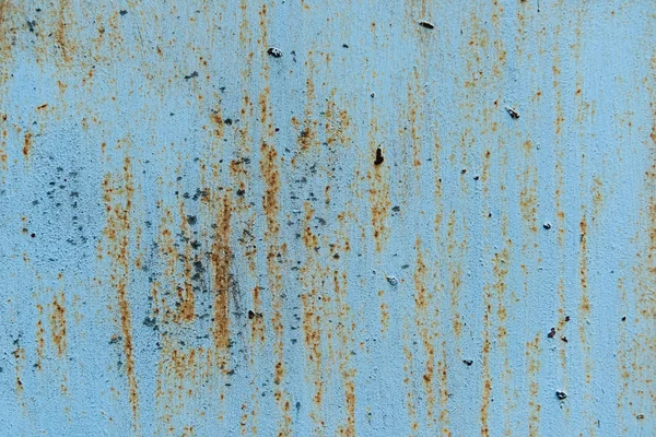 Old scratched blue background with rust texture — Stock Photo