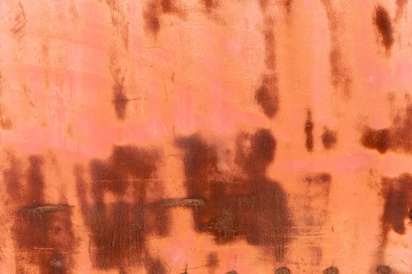 Old brown rusty weathered metal background — Stock Photo