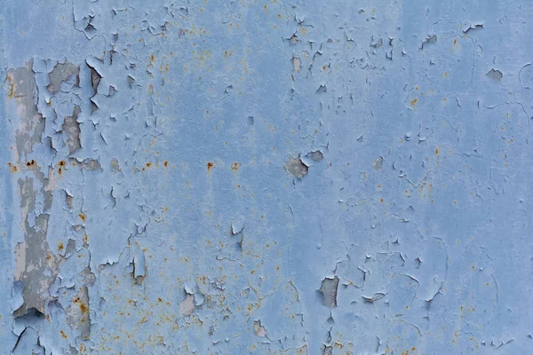 Vieux mur bleu altéré fond texturé — Photo de stock