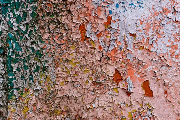 Close-up view of old weathered wall texture — Stock Photo