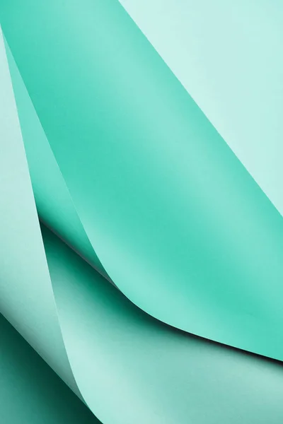 Close-up view of bright turquoise colored paper textured background — Stock Photo