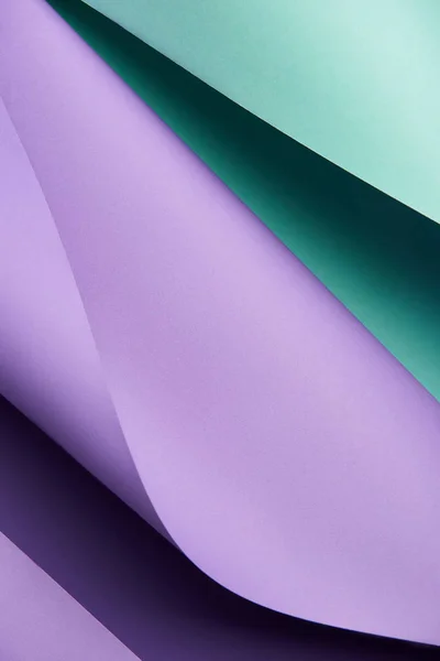 Beautiful creative abstract turquoise and violet paper background — Stock Photo