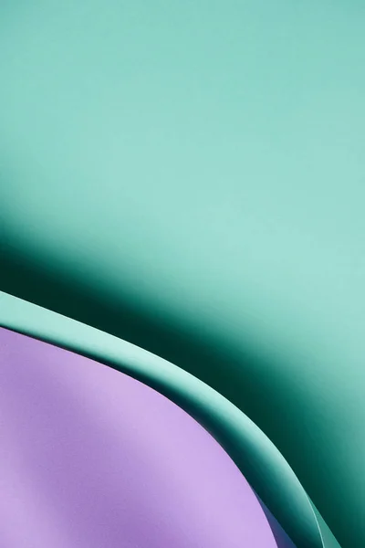 Vue rapprochée de beau fond de papier turquoise et violet — Photo de stock