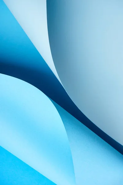 Close-up view of beautiful bright blue creative paper background — Stock Photo