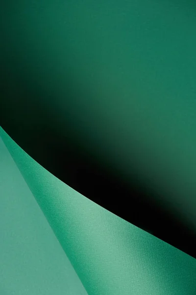 Green abstract colored paper textured background — Stock Photo
