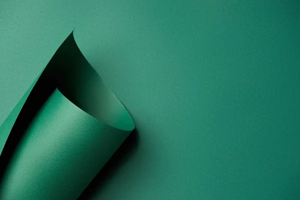 Vista de primer plano de fondo hermoso papel verde abstracto brillante - foto de stock