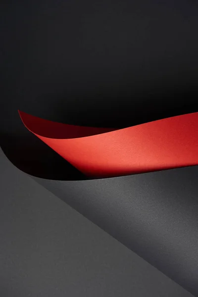 Hermoso abstracto negro y rojo texturizado fondo de papel — Stock Photo