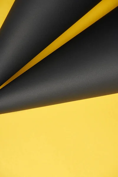 Close-up view of abstract yellow and black detailed background — Stock Photo