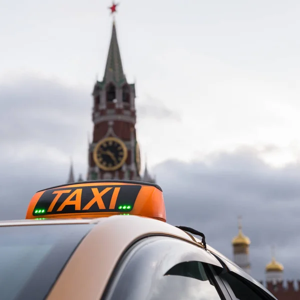 Послуги Таксі Червоній Площі Москві — стокове фото