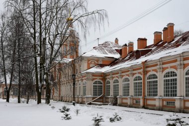 St. Petersburg, Rusya - 29 Aralık 2018. Alexander Nevsky Lavra