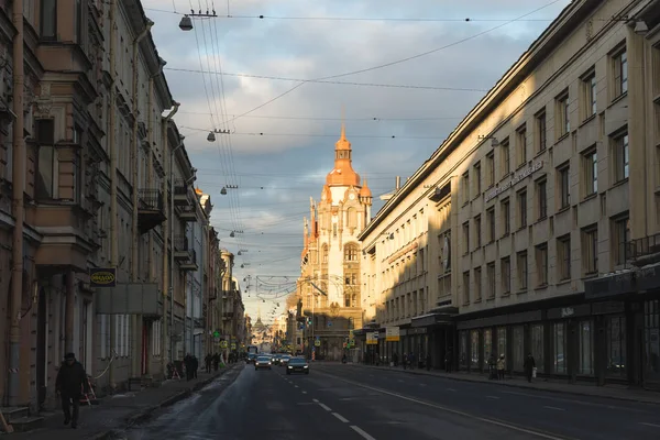 Petersburg Russia December 2018 Voznesensky Prospect House City Institutions — Stock Photo, Image