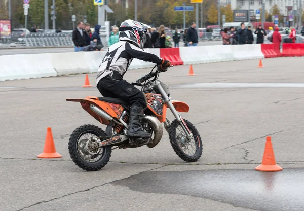 Moszkva Oroszország 2019 Október Motoros Tüntetések Során Rendezvény Szentelt Lezárása — Stock Fotó