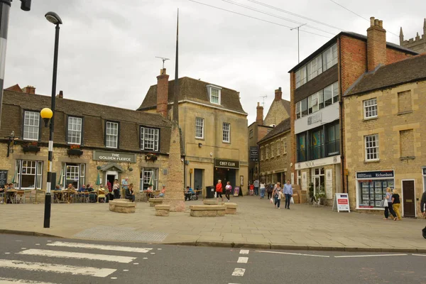 Stamford, vereinigtes Königreich. 31. mai 2019 - straßenansicht der stadtzentrum.alte gebäude, stamford, england — Stockfoto