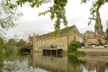Stamford, İngiltere, 31 Mayıs 2019 - River Welland, Stamford, Lincolnshire, İngiltere
