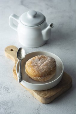 Donuts ve coffe fincan, kahvaltı.
