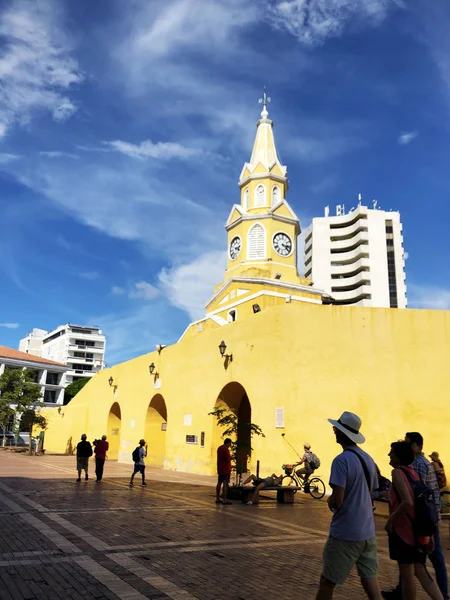 Cartagena, Panama, 30. srpna 2019 - Katedrála ve starém městě Cartagena — Stock fotografie