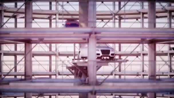 Parking automatique au travail animation 4k 