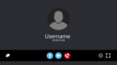 Haberci aracılığıyla iletişim, internet araması. 2B ekran koruyucu, alfa kanalı.