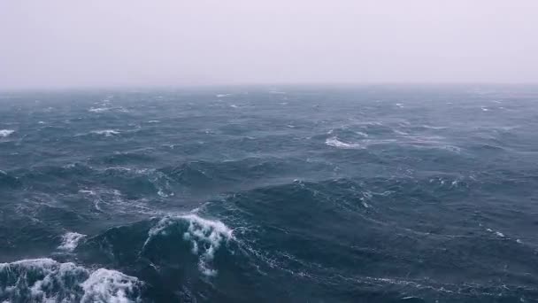 Storm Drake Passage — Stockvideo
