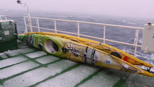 Storm Drake Passage — Stockvideo