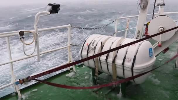 Storm Drake Passage — Stockvideo