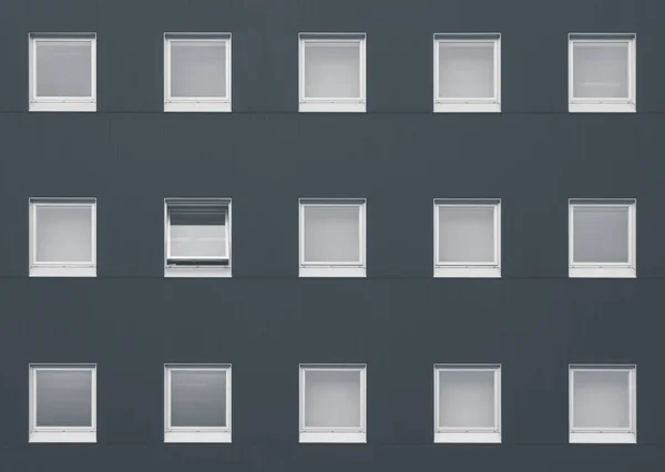 Концепция Внешнего Дизайна Абстрактный Черно Белый Ряд Изображений Закрытых Открытых — стоковое фото
