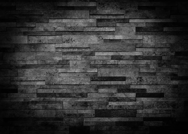 Pusta Przestrzeń Czarnej Cegły Ściany Tekstury Tła Dekoracji Wnętrz — Zdjęcie stockowe