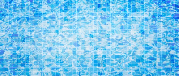 Imagen Abstracta Agua Azul Con Mosaico Cerámica Piscina — Foto de Stock