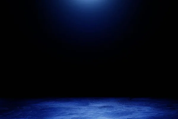Абстрактне Зображення Текстури Підлоги Студії Темної Кімнати Ефектом Синього Освітлення — стокове фото