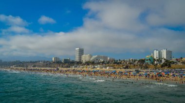 Santa monica pier Los angeles plaj