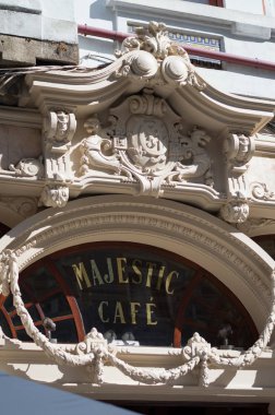 Porto, Portugal - September/2018: Majestic cafe in Porto Portugal