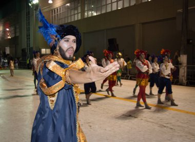 Florianopolis, Santa Catarina/Brezilya-Şubat/2018: Paraders karnaval