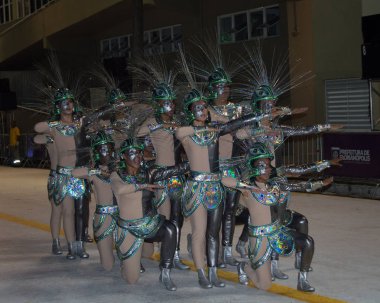 Florianopolis, Santa Catarina/Brezilya-Şubat/2018: Paraders karnaval