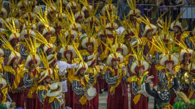 Florianopolis, Santa Catarina/Brezilya-Şubat/2018: Paraders karnaval