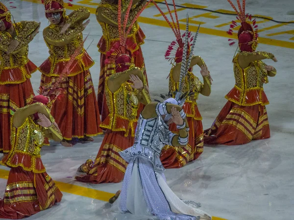 Florianopolis, Santa Catarina/Brezilya-Şubat/2018: Paraders karnaval