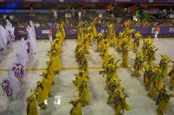 Florianopolis, Santa Catarina/Brezilya-Şubat/2018: Paraders karnaval