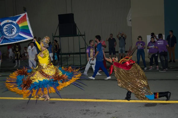 Florianopolis, Santa Catarina/Brezilya-Şubat/2018: Paraders karnaval