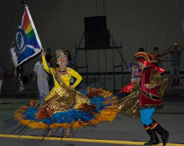 Florianopolis, Santa Catarina/Brezilya-Şubat/2018: Paraders karnaval