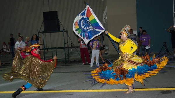 Florianopolis, Santa Catarina/Brezilya-Şubat/2018: Paraders karnaval