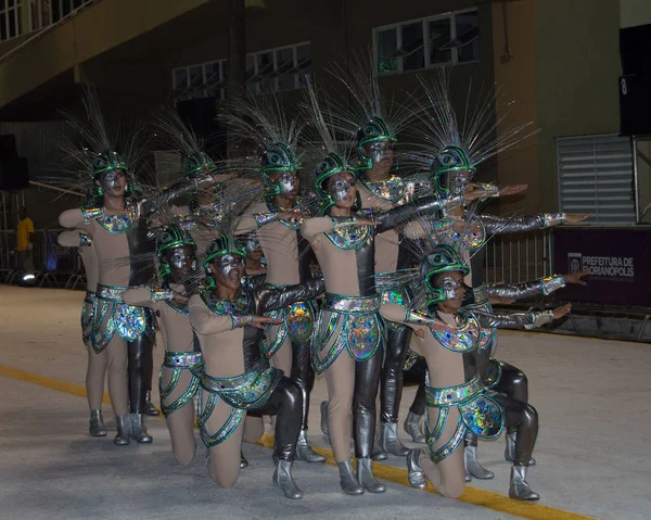 Florianopolis, Santa Catarina/Brezilya-Şubat/2018: Paraders karnaval