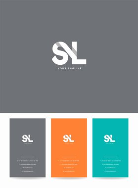 Logo Sl, kartvizit için şablon mektup 