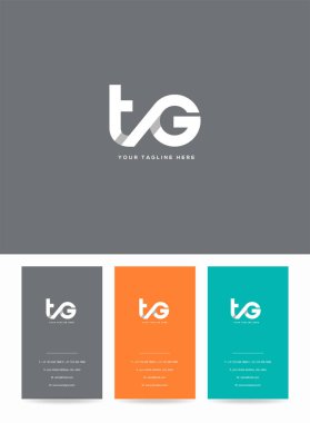Logo Tg, kartvizit için şablon mektup 
