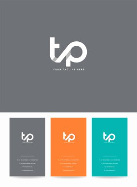 Logo Tp, kartvizit için şablon mektup 